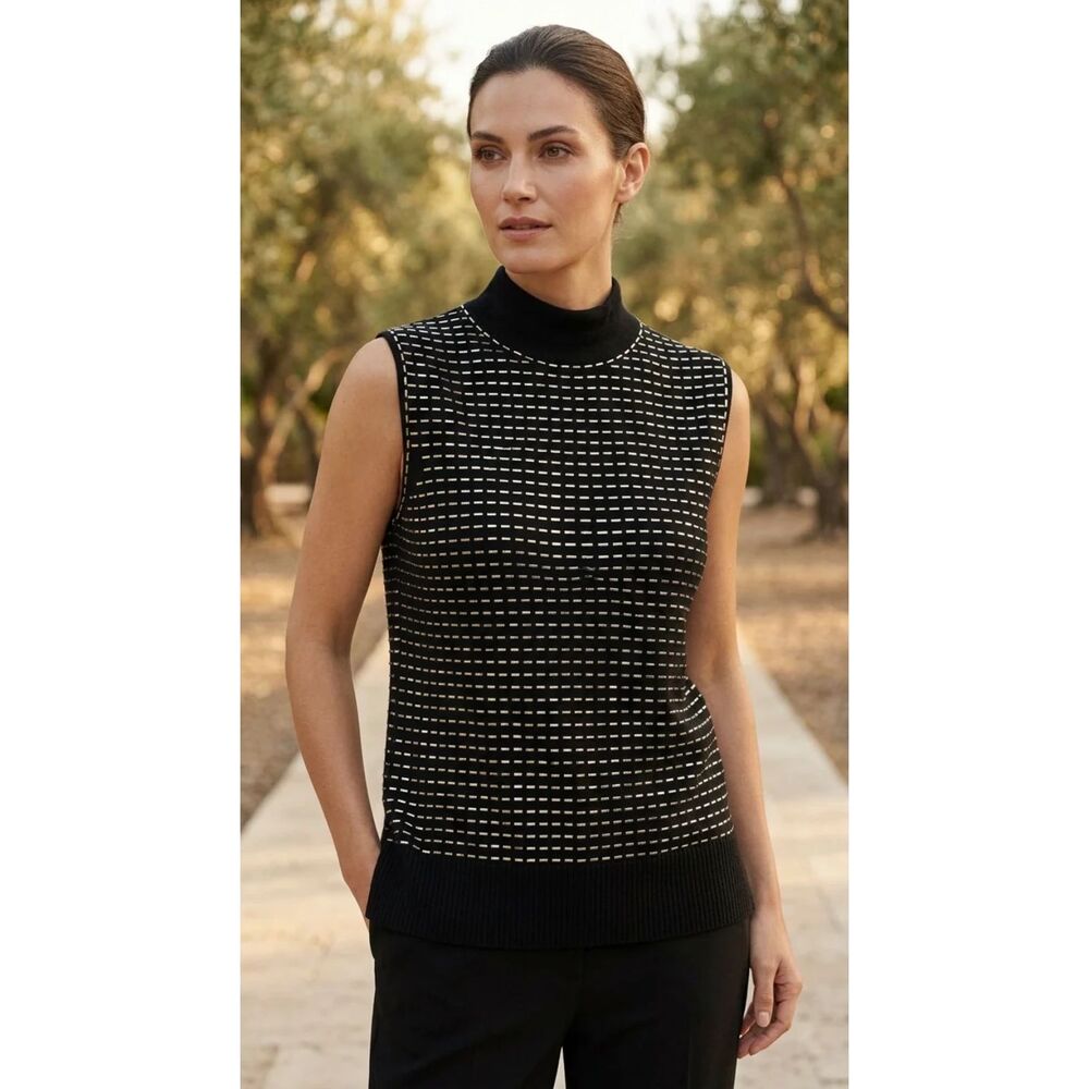 St. John Evening — Tank top | Wool blend Made in Mexico  Knitted in USA · Sz L
